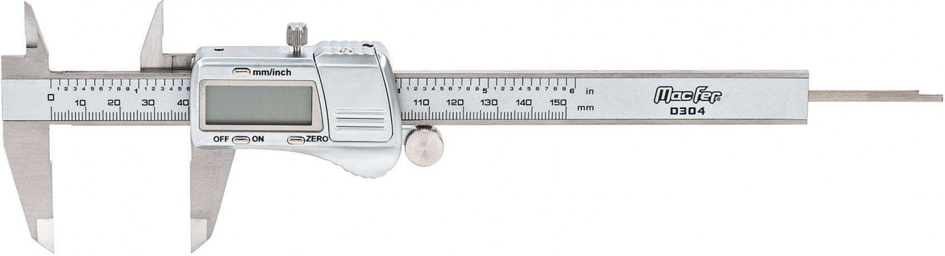 Paquímetro digital inox MacFer D304 200mm refª 010.0051 MACFER