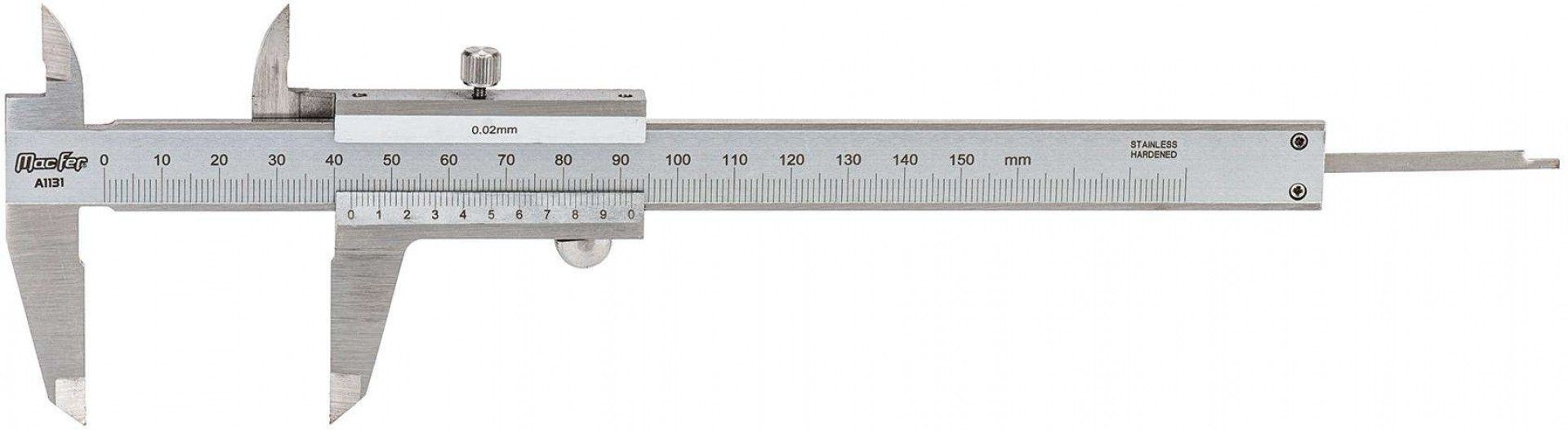 Paquímetro analógico inox MacFer A1131 150mm refª 010.0021 MACFER