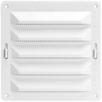 Grelha ventiladora com regulador vertical PP RRV-102-WH 150x150mm branca ref 009.0143 MACFER