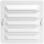 Grelha ventiladora com regulador vertical PP RRV-102-WH 150x150mm branca ref 009.0143 MACFER