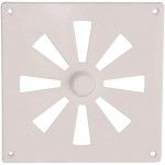 Grelha ventiladora com regulador PVC GVS-PVC 200x200mm castanho ref� 009.0092 MACFER