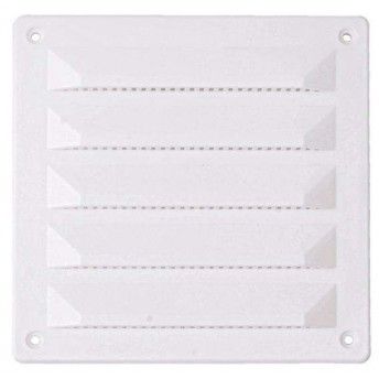 Grelha ventiladora PVC GV-PVC 120x120mm branca ref 009.0080 MACFER