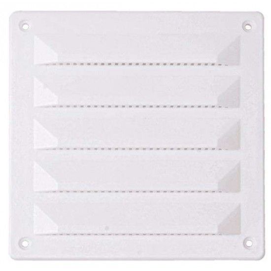 Grelha ventiladora PVC GV-PVC 120x120mm branca ref 009.0080 MACFER