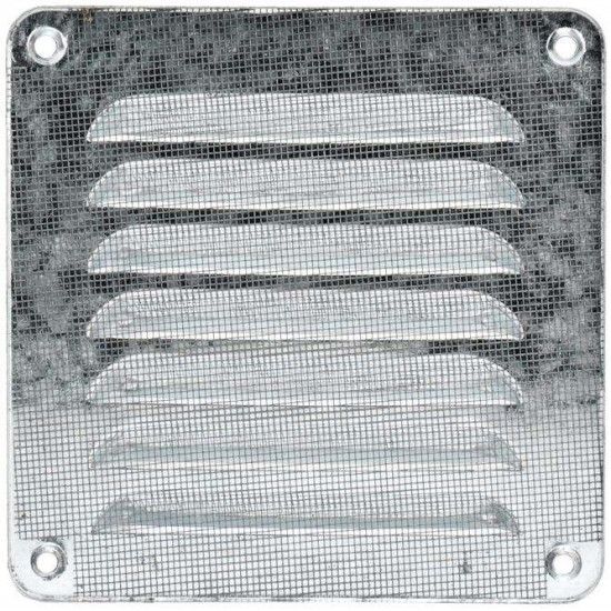 Grelha ventiladora galvanizada com rede GVR-G 155x155mm ref� 009.0079 MACFER
