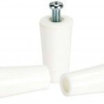 Batente estore cónico plástico com anilha e parafuso mf BE01-W 22x40mm branco refª 009.0066 MACFER Batente estore cónico plástico com anilha e parafuso mf BE01-W 22x40mm branco refª 009.0066 MACFER
