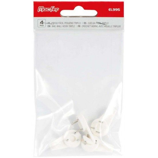 Prego fácil pequeno mf EL995 triplo refª 009.0028 MACFER Prego fácil pequeno mf EL995 triplo refª 009.0028 MACFER