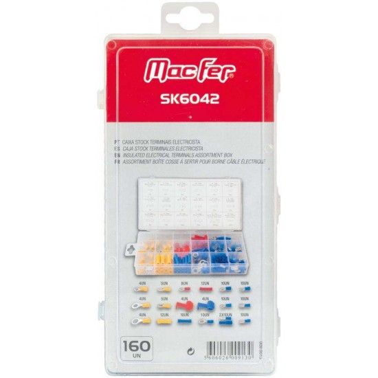 Cx. stock terminais elec. MacFer SK6042 160p�s ref� 009.0013 MACFER