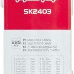 Cx. stock O-rings mf SK2403 225pçs refª 009.0009 MACFER Cx. stock O-rings mf SK2403 225pçs refª 009.0009 MACFER