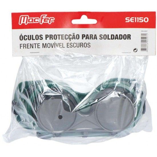 Óculos prot. p/ soldador frt. movível MacFer SE1150 escuros refª 005.0007 MACFER Óculos prot. p/ soldador frt. movível MacFer SE1150 escuros refª 005.0007 MACFER