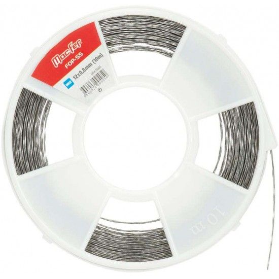 Fita ondulada perfurada inox AISI430 FOP-SS 12x0,8mm (10m) ref 004.0005 MACFER