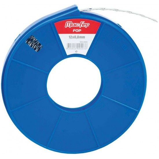 Fita ondulada perfurada galvanizada FOP 17x0,8mm (10m) ref 004.0004 MACFER