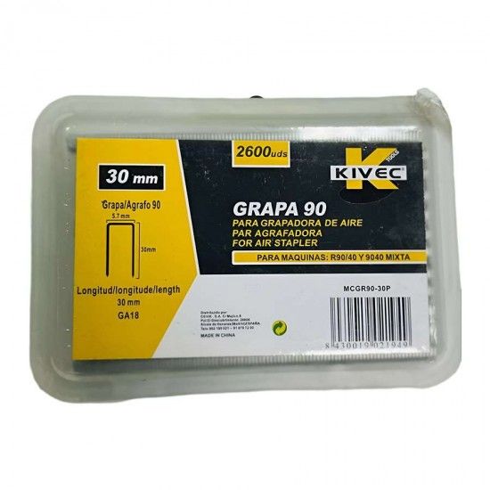 Caixa De Grampos ref MCGR90-10P Kivec