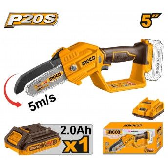 Mini Podadora 20V 13Cm + Bat 2A + Carregador  ref CGSLI20581 IngCo