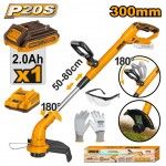 Aparador De Relva 20V + 1 Bat 2A + Carregador  ref CGTLI20301 IngCo
