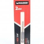 Broca Hex para Metal, Cobalto, 1/4, 2mm ref 95190 MADER