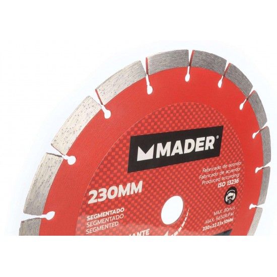 Disco Diamante, Segmentado, 230mm refª 95049 MADER Disco Diamante, Segmentado, 230mm refª 95049 MADER