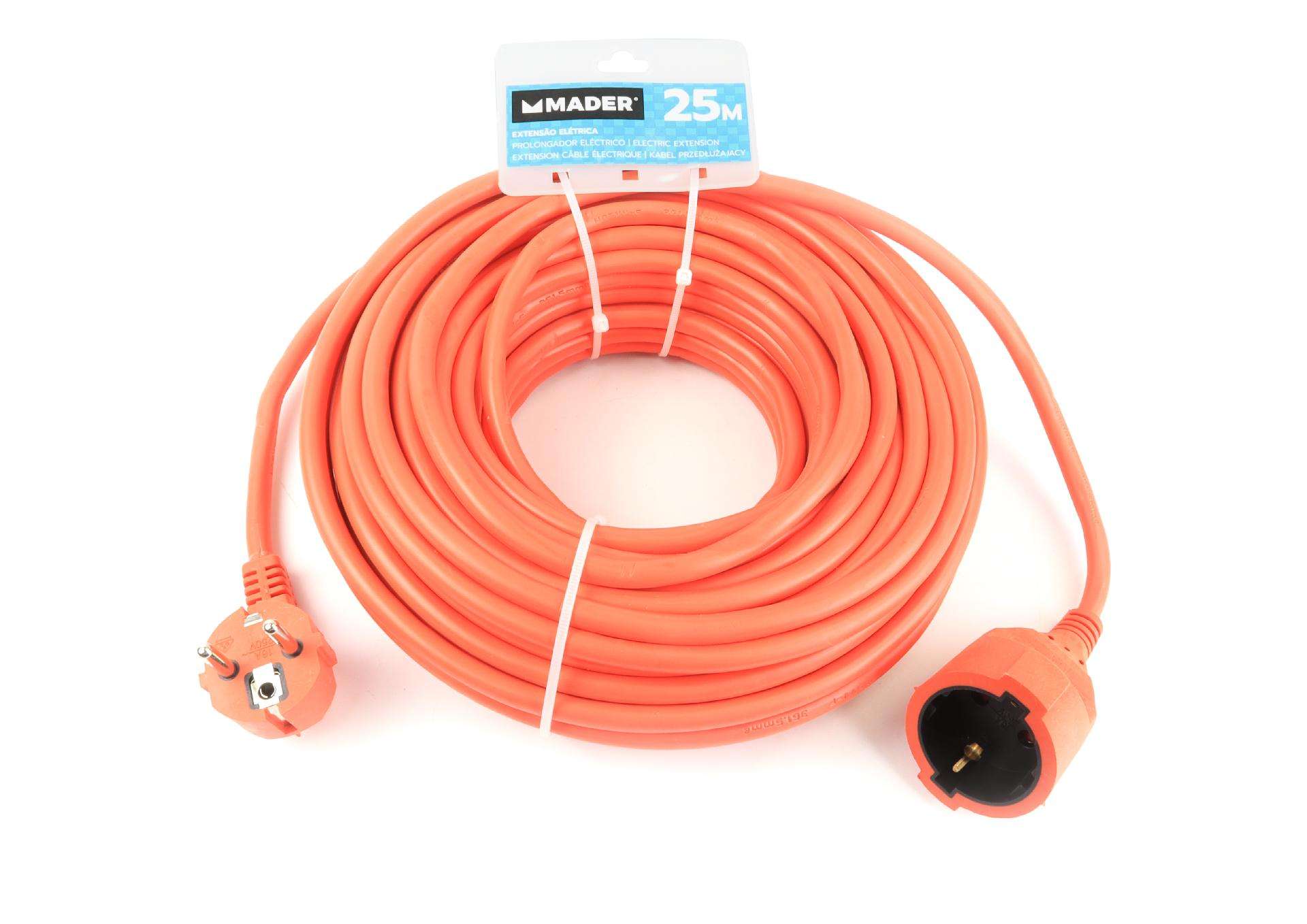 Extensão Elétrica, Exterior, 25m, 3G x 1,5mm² refª 90686 MADER