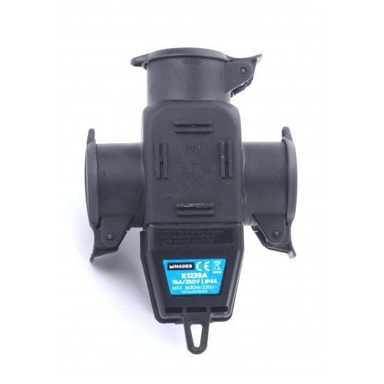 Ficha Elétrica Tripla, Exterior, com Tampa refª 89290 MADER Ficha Elétrica Tripla, Exterior, com Tampa refª 89290 MADER