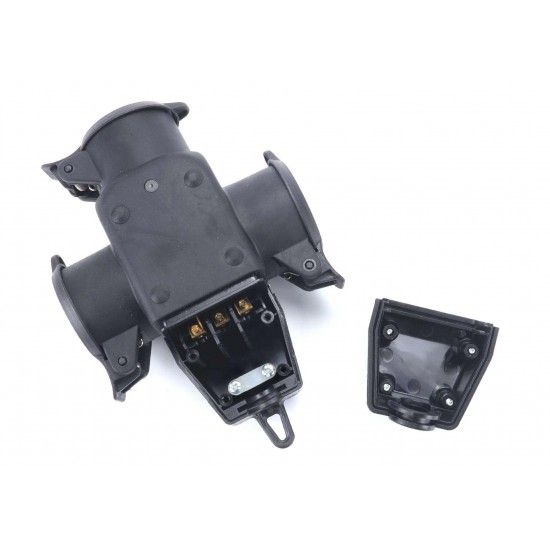 Ficha Elétrica Tripla, Exterior, com Tampa refª 89290 MADER Ficha Elétrica Tripla, Exterior, com Tampa refª 89290 MADER