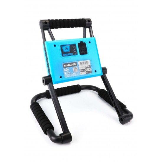 Projector Led 50W c/suporte recarregvel 6.Ah ref 89192 Mader