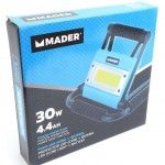 Foco LED, Portátil, 30W, 4.4Ah refª 89191 MADER Foco LED, Portátil, 30W, 4.4Ah refª 89191 MADER