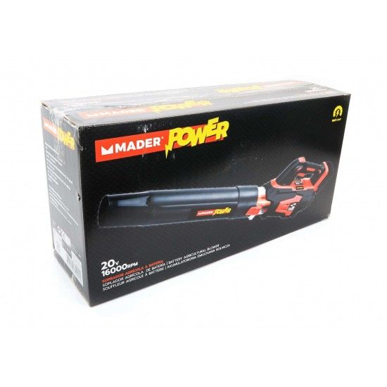 Soprador Agrícola, 18/20V, 16000rpm - MADER POWER® refª 74091 MADER Soprador Agrícola, 18/20V, 16000rpm - MADER POWER® refª 74091 MADER