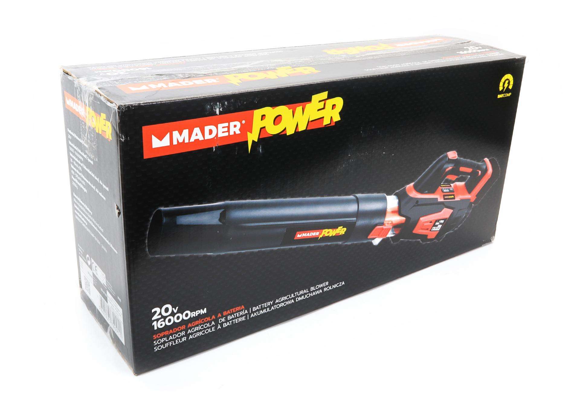 Soprador Agrícola, 18/20V, 16000rpm - MADER POWER® refª 74091 MADER