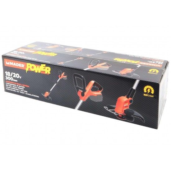Aparador de Relva, 18/20V, 300mm - MADER POWER® refª 74066 MADER Aparador de Relva, 18/20V, 300mm - MADER POWER® refª 74066 MADER