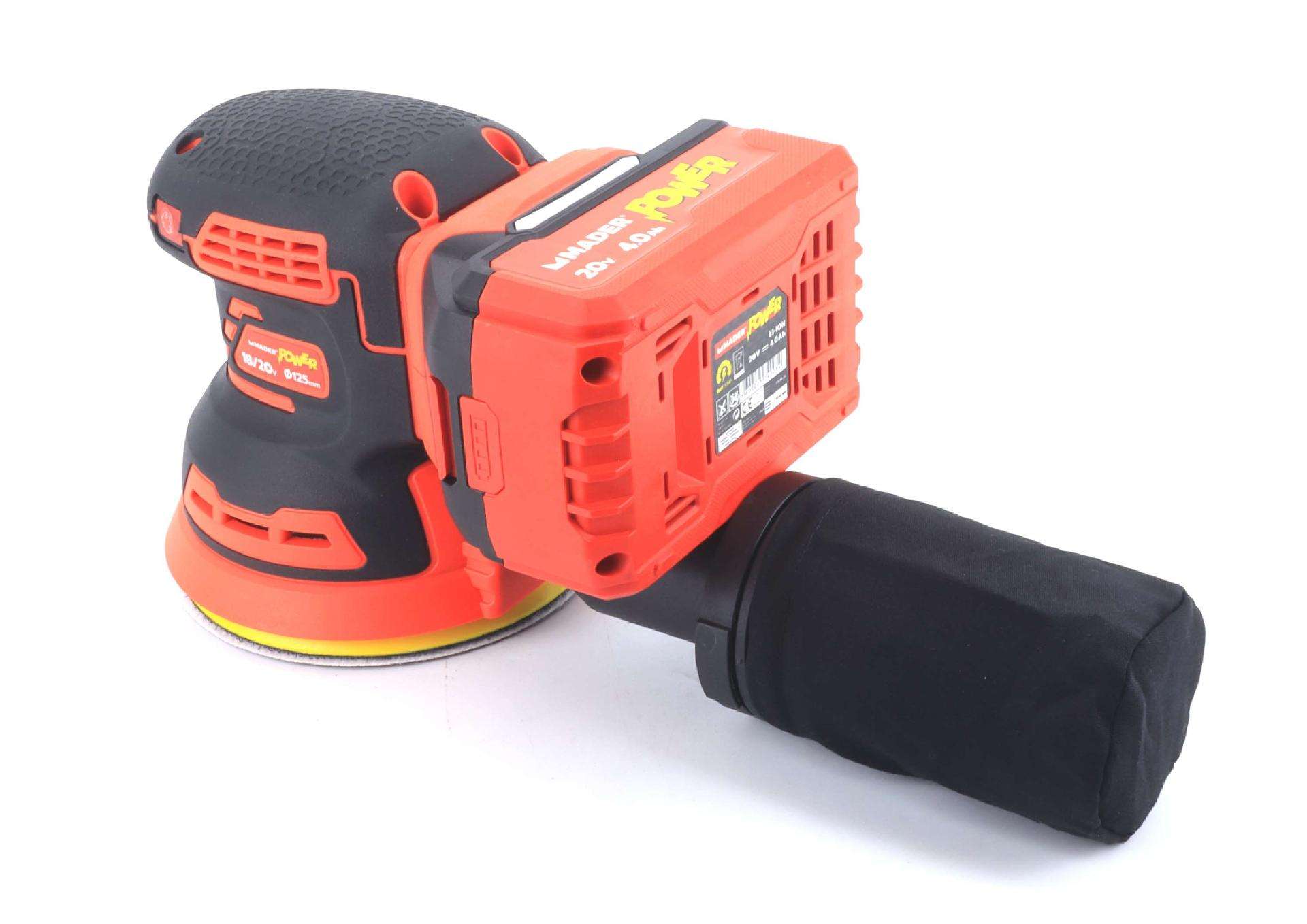 Lixadora, 18/20V, 125mm, Rotativa - MADER POWER® refª 74040 MADER