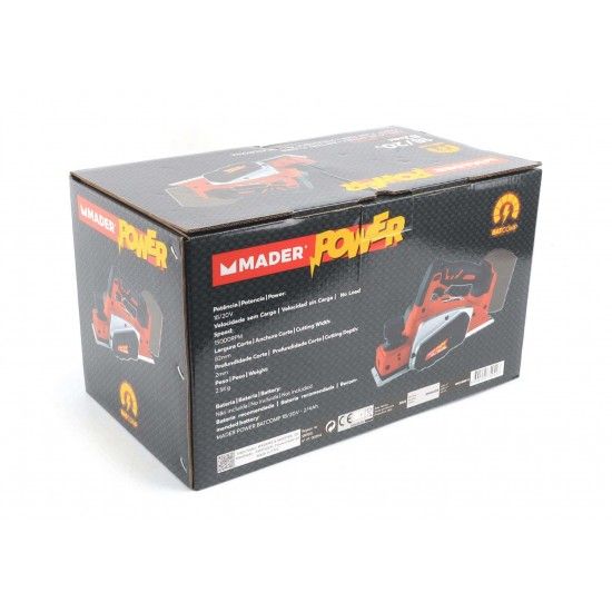 Plaina, 18/20V, 82mm - MADER POWER� ref� 74042 MADER