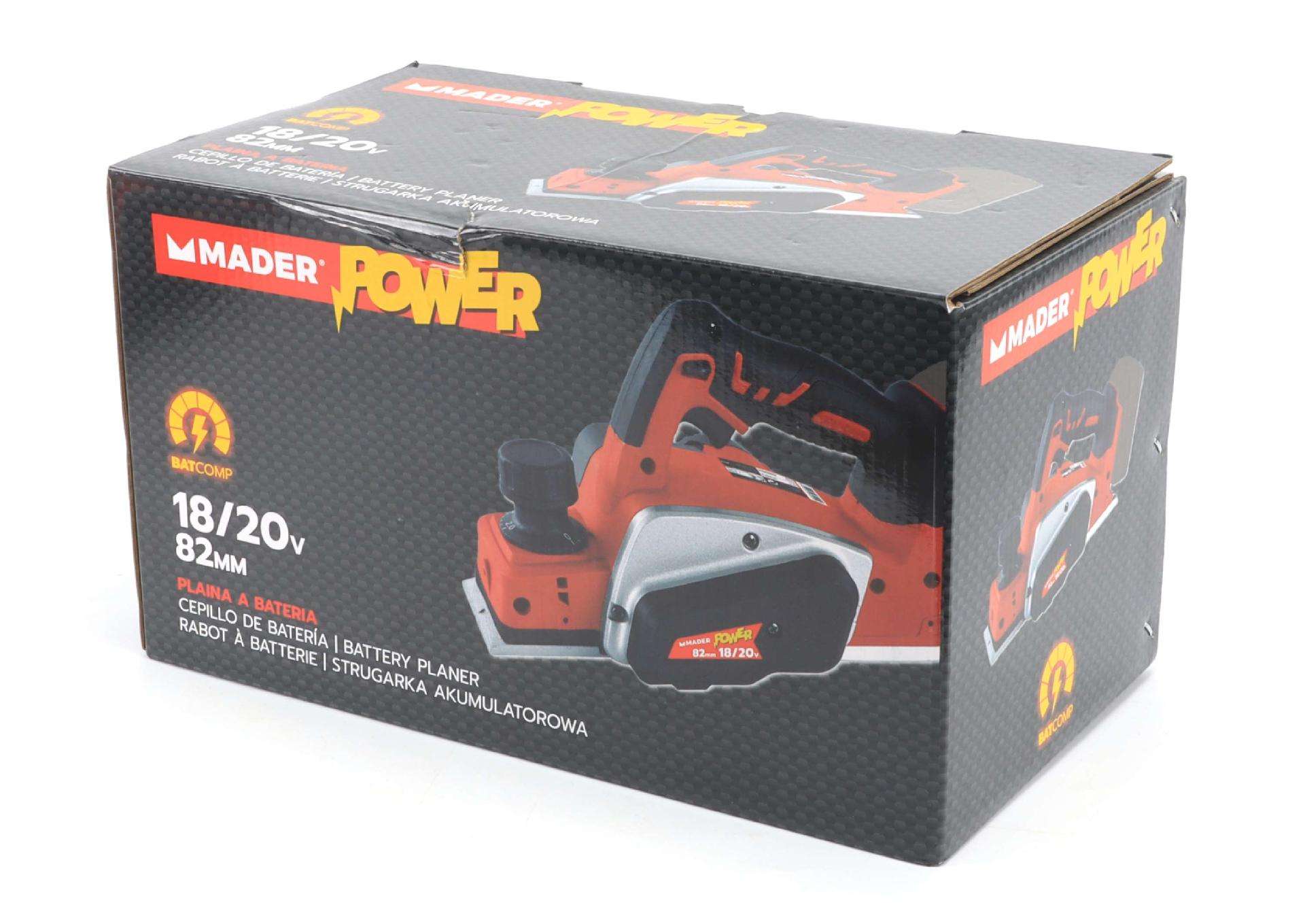 Plaina, 18/20V, 82mm - MADER POWER® refª 74042 MADER