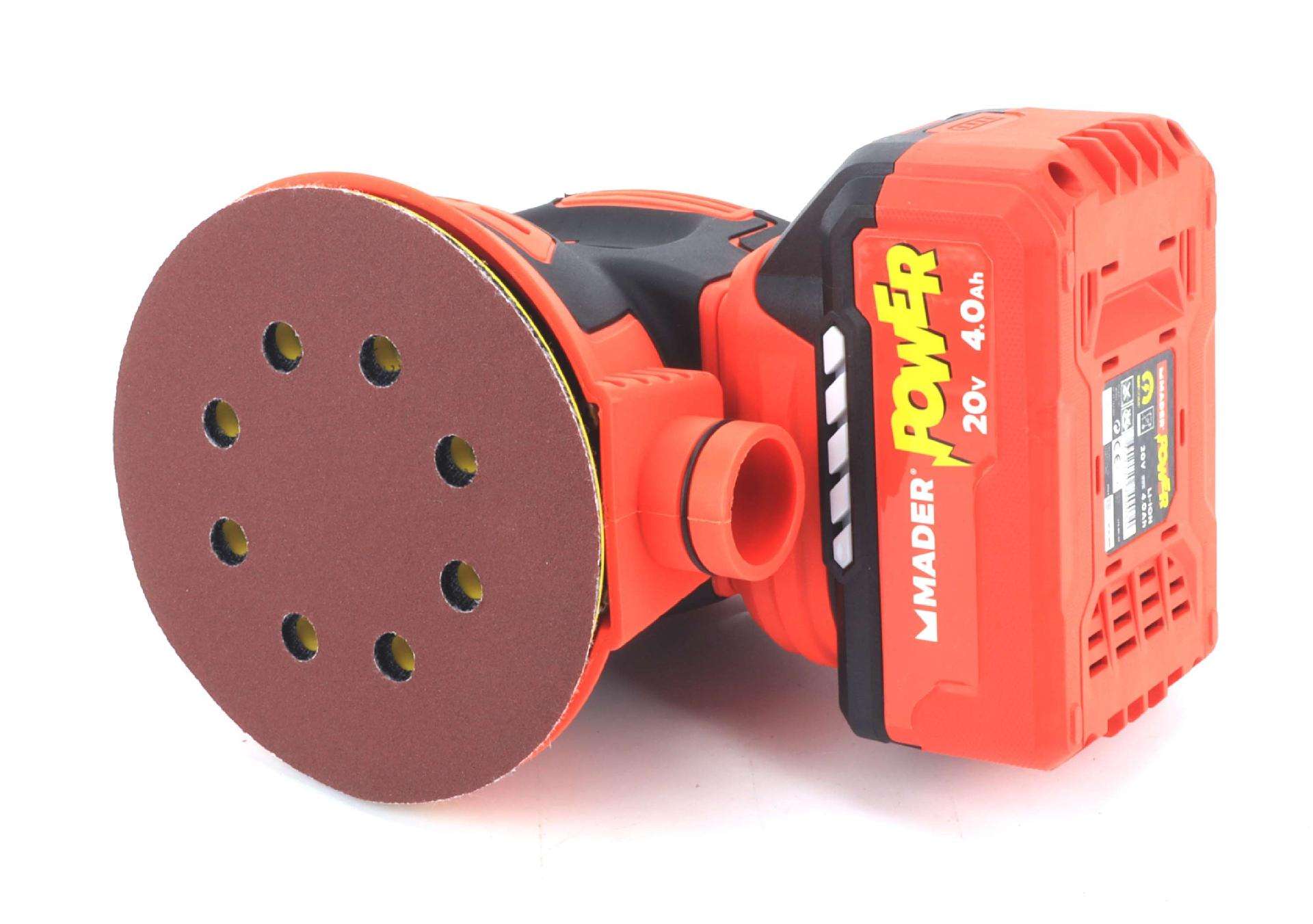 Lixadora, 18/20V, 125mm, Rotativa - MADER POWER® refª 74040 MADER