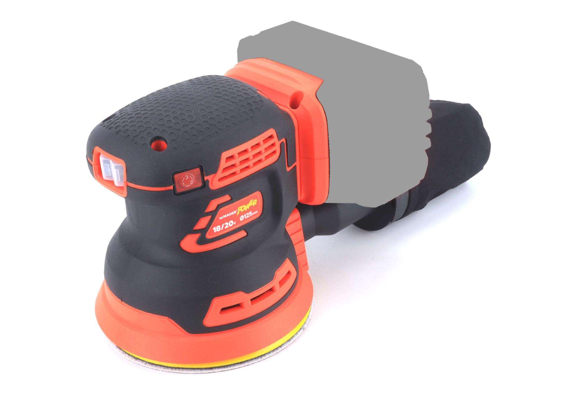 Lixadora, 18/20V, 125mm, Rotativa - MADER POWER® refª 74040 MADER