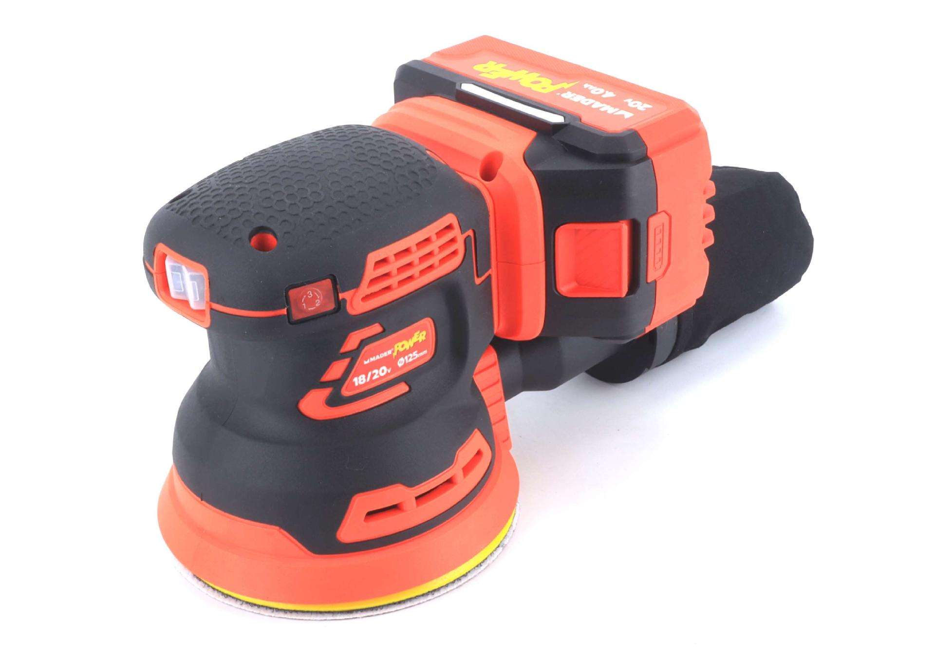 Lixadora, 18/20V, 125mm, Rotativa - MADER POWER® refª 74040 MADER