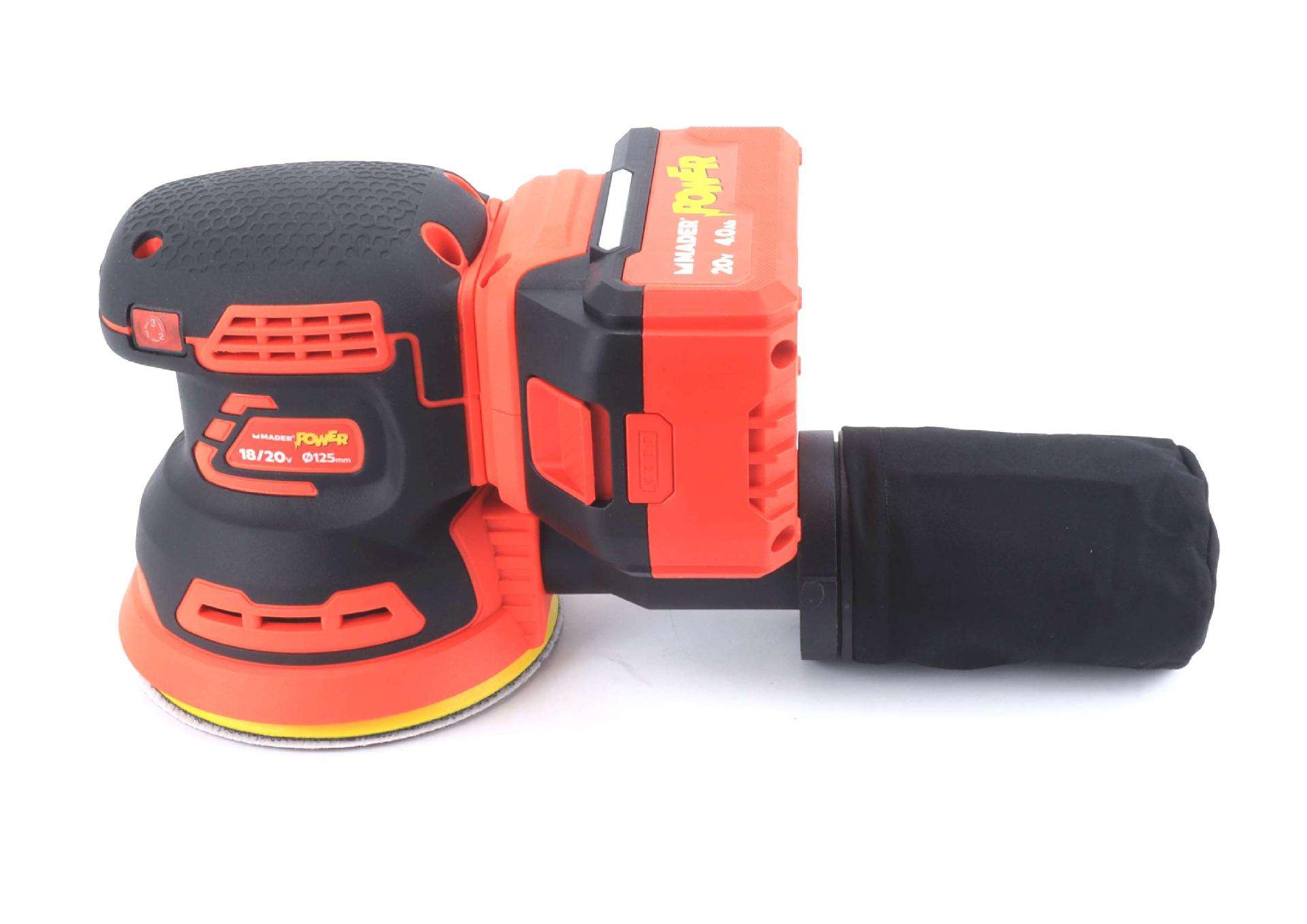 Lixadora, 18/20V, 125mm, Rotativa - MADER POWER® refª 74040 MADER