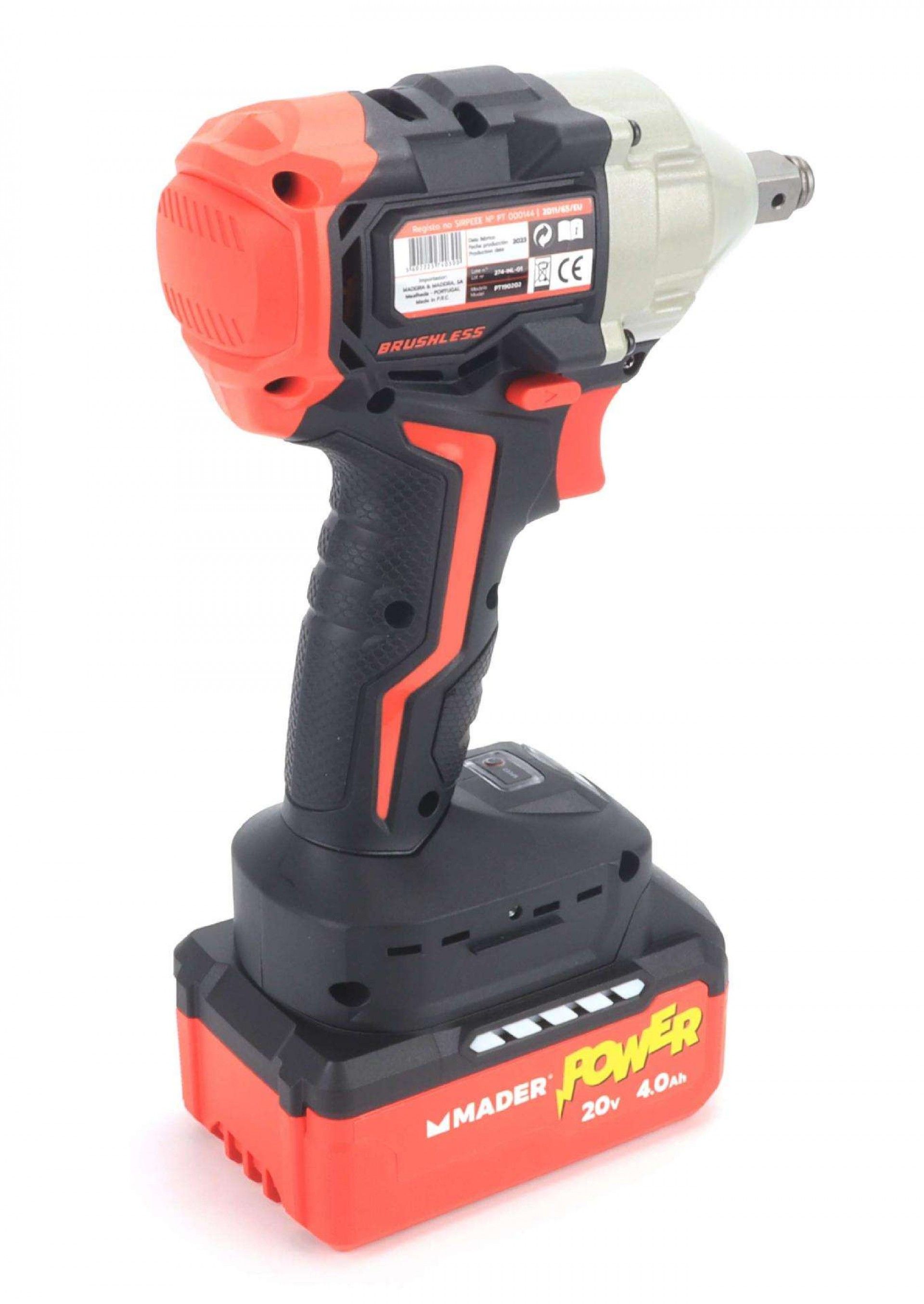 Aparafusadora de Impacto, 18/20V, 1/2 - MADER POWER® refª 74030 MADER