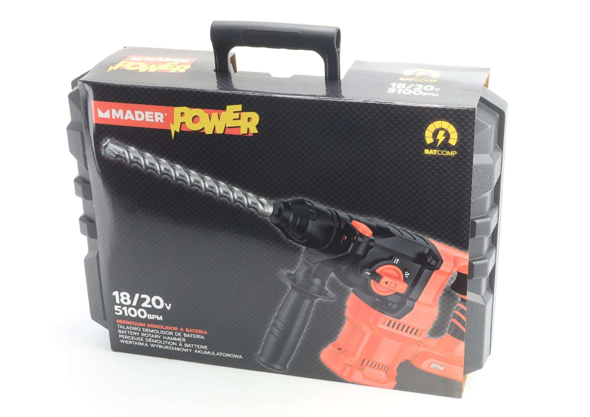 Berbequim Demolidor, 18/20V, 26mm - MADER POWER® refª 74026 MADER