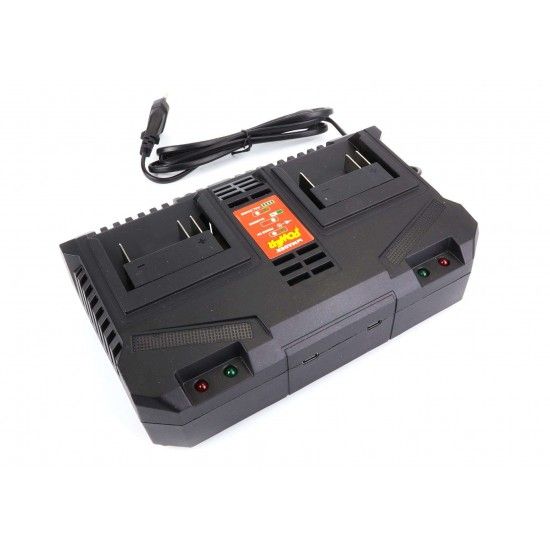 Carregador para Bateria, Duplo, 20V, 2.5A - MADER POWER® refª 74013 MADER Carregador para Bateria, Duplo, 20V, 2.5A - MADER POWER® refª 74013 MADER