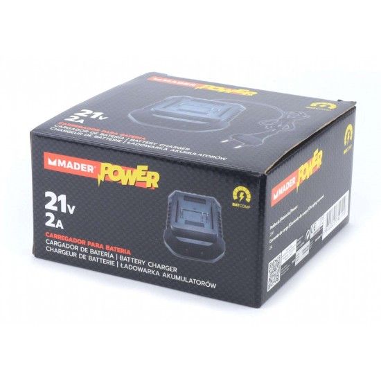 Carregador para Bateria, 21V, 2A - MADER POWER ref 74011 MADER