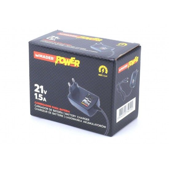 Carregador para Bateria, 21V, 1.5A - MADER POWER® refª 74010 MADER Carregador para Bateria, 21V, 1.5A - MADER POWER® refª 74010 MADER