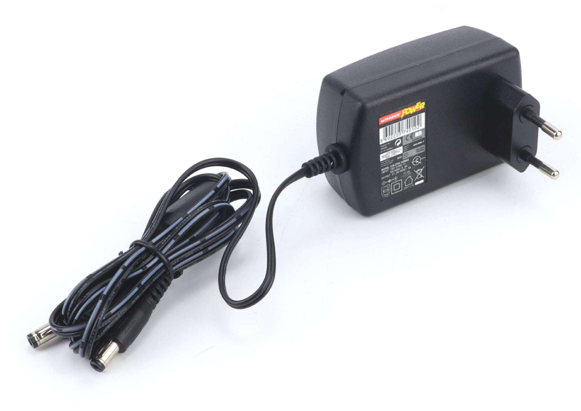 Carregador para Bateria, 21V, 1.5A - MADER POWER® refª 74010 MADER