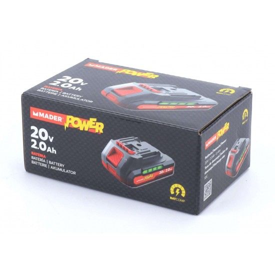 Bateria, 20V, 2.0Ah - MADER POWER® refª 74002 MADER Bateria, 20V, 2.0Ah - MADER POWER® refª 74002 MADER