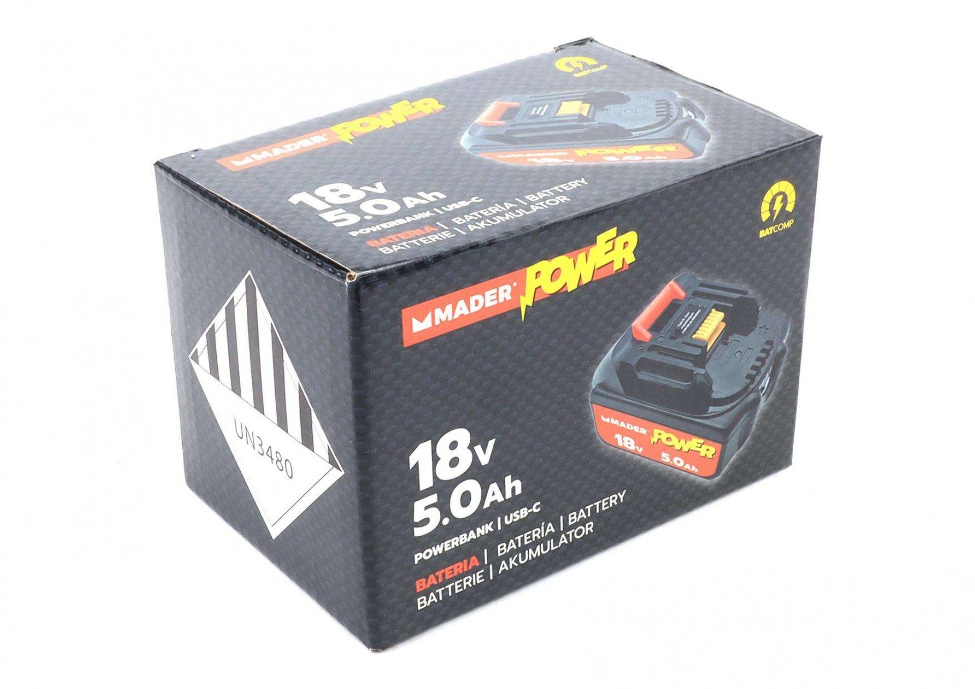 Bateria, 18V, 5.0Ah, POWERBANKMADER POWER® refª 74006 MADER