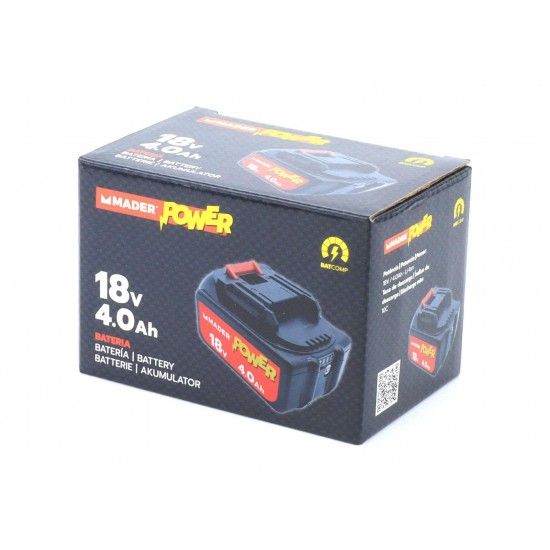 Bateria, 18V, 4.0Ah - MADER POWER® refª 74001 MADER Bateria, 18V, 4.0Ah - MADER POWER® refª 74001 MADER