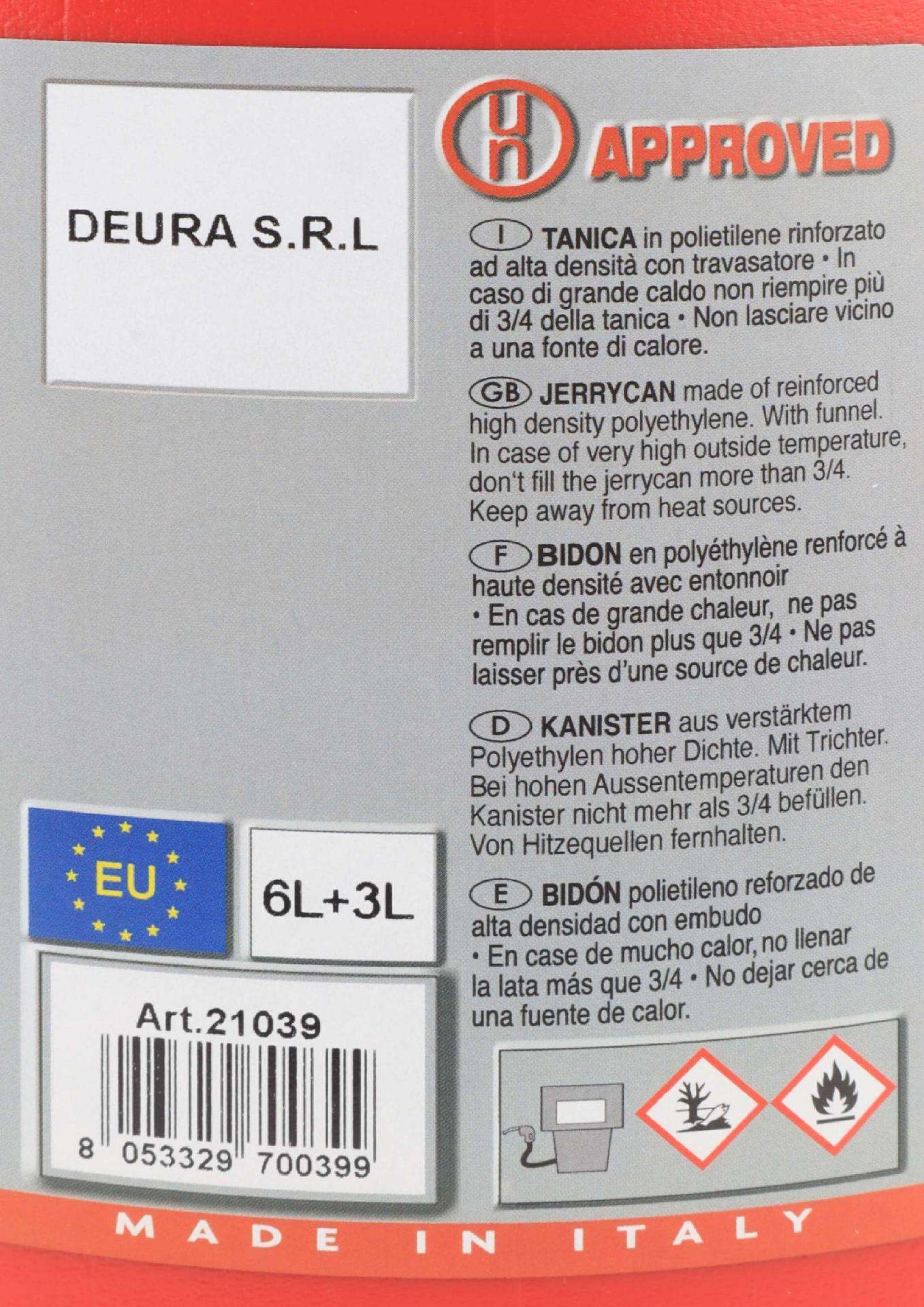 Jerrican Combinado, 6 + 3L refª 72149 MADER
