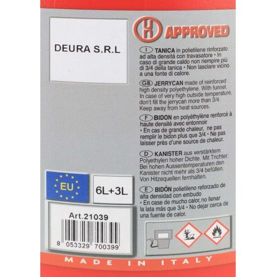 Jerrican Combinado, 6 + 3L ref� 72149 MADER