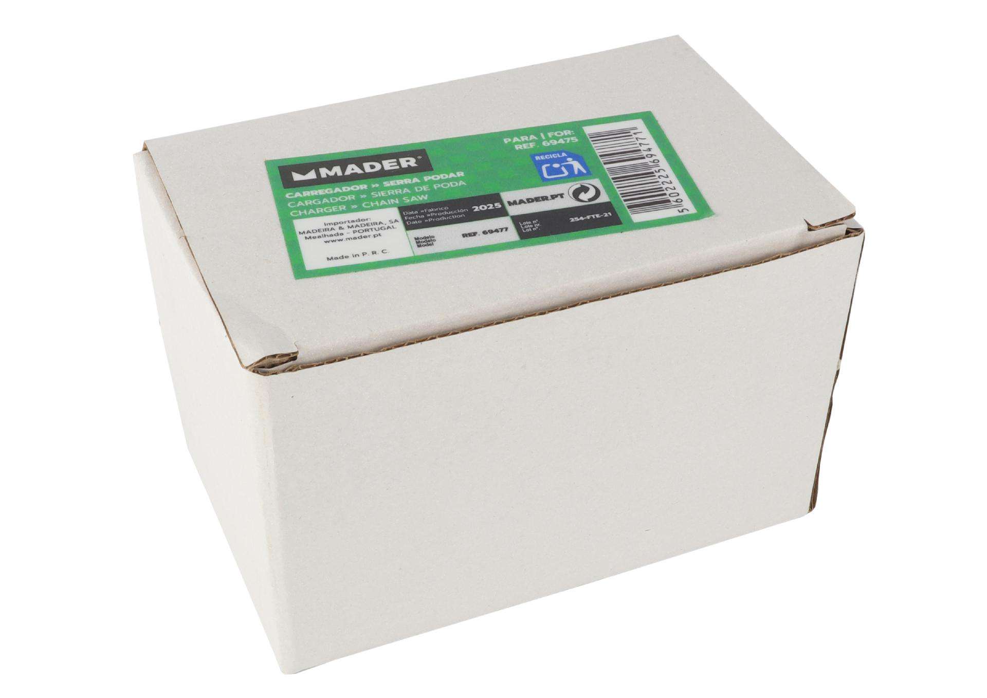 Carregador, 21V - 1A, para 69475 refª 69477 MADER