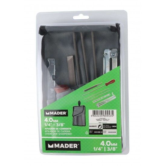 Afiador Corrente, 4mm, 1/4-3/8 refª 69453 MADER Afiador Corrente, 4mm, 1/4-3/8 refª 69453 MADER