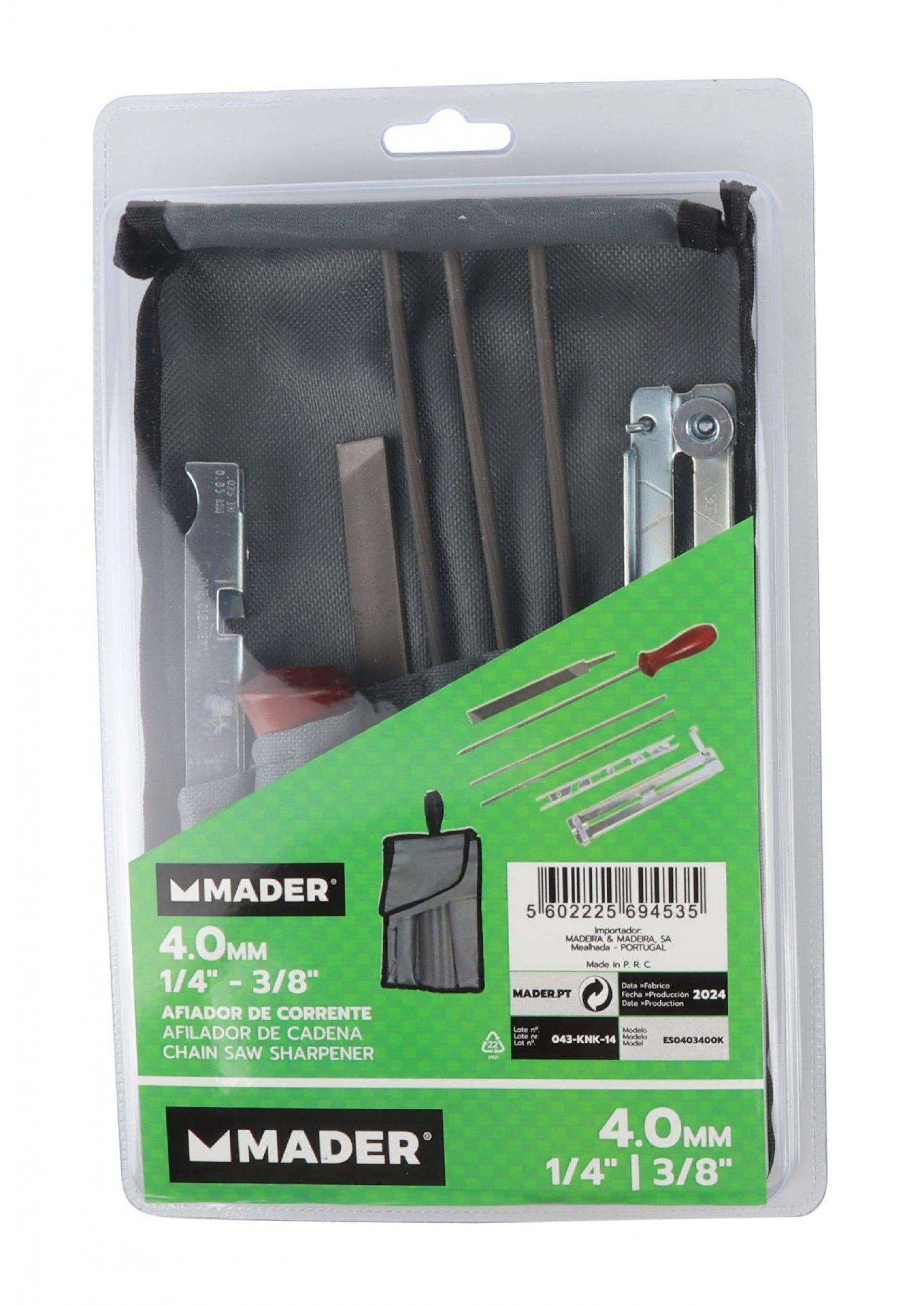 Afiador Corrente, 4mm, 1/4-3/8 refª 69453 MADER
