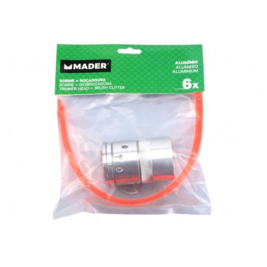 Bobine Fio para Roçadora, Alumínio, 6x, 3mm refª 69212 MADER Bobine Fio para Roçadora, Alumínio, 6x, 3mm refª 69212 MADER
